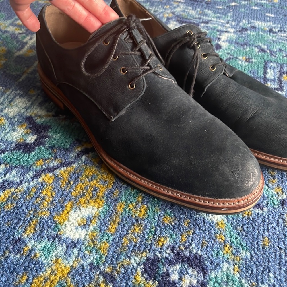 Men’s Banana Republic Blue Suede Shoes, size 12